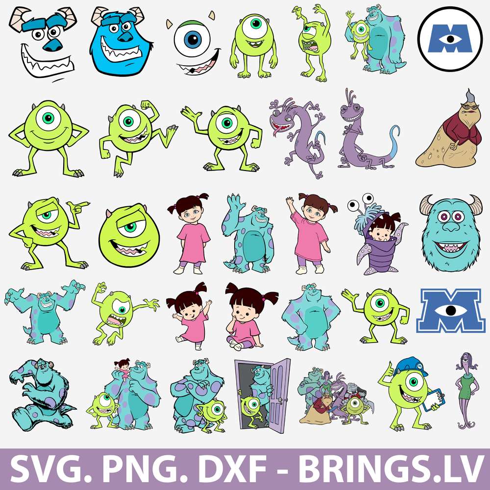 Sully Monster SVG Sully SVG Sully Face SVG Cut File