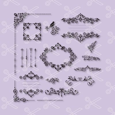 Swirls Frames Borders • Page 2 Of 2 • Premium And Free Svg Dxf Png Cut 