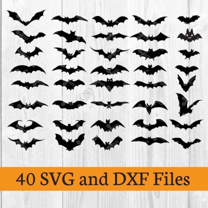 Halloween Bat SVG DXF Cut files