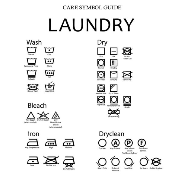 Laundry symbols svg png dxf