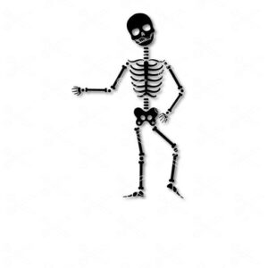Skeleton Halloween Dance SVG and DXF Cut file