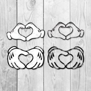 Mickey Mouse Heart SVG