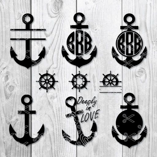 Anchor Svg Dxf Png Cut Files