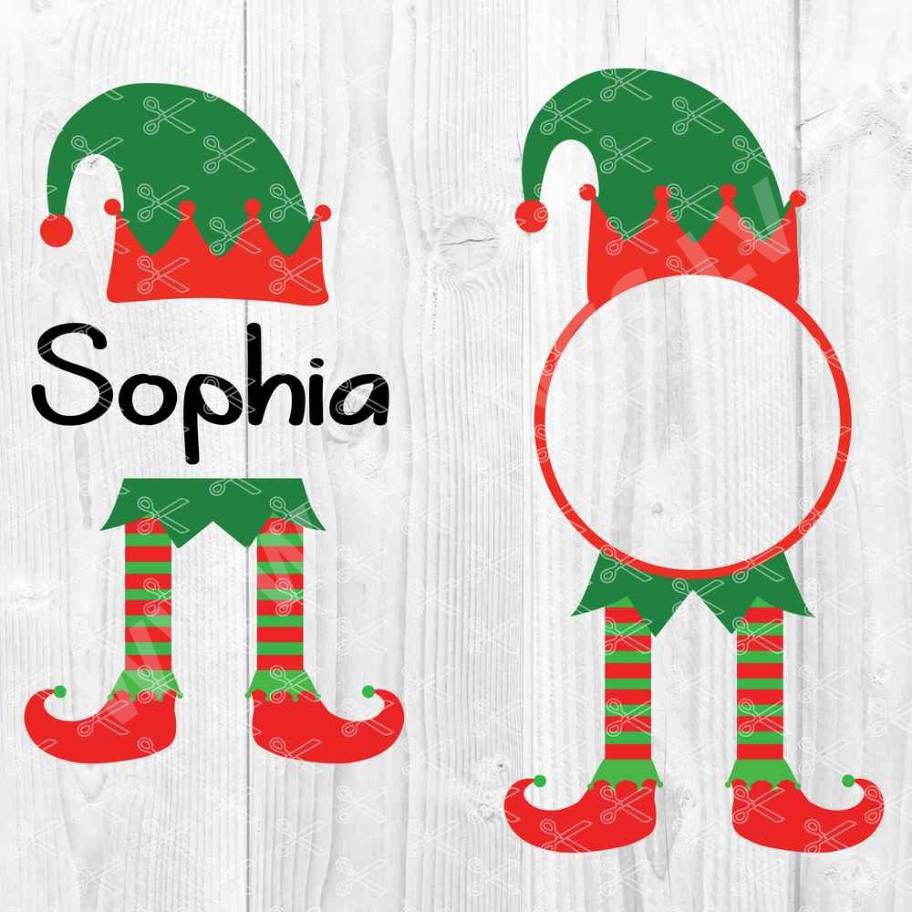 Download Elf Svg Cut File Christmas Svg Elf Monogram Svg PSD Mockup Templates