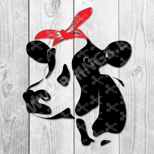 COW WITH BANDANA SVG