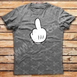 Mickey Mouse Middle Finger SVG