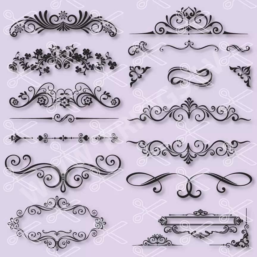 Download Fancy Swirls Svg Png Dxf Divider Lines Svg