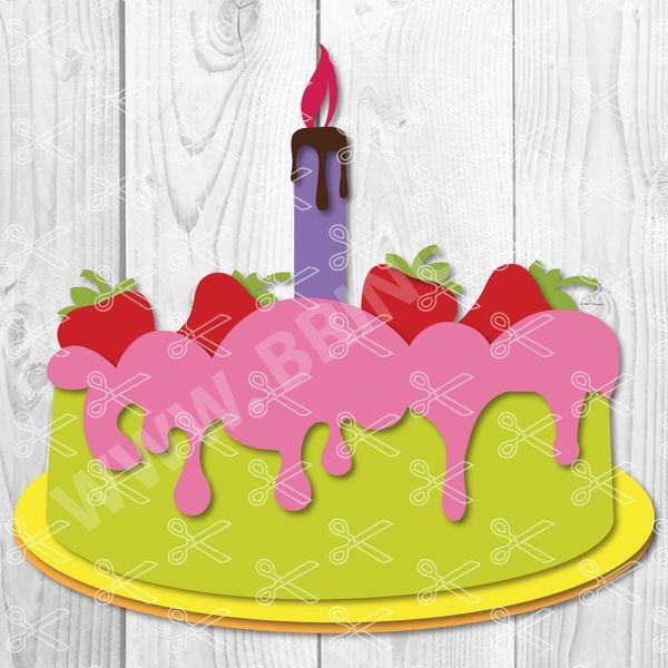 Birthday Cake SVG file