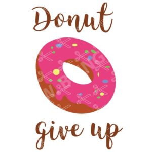 Donut give up SVG Cut file