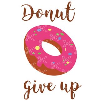 Donut give up SVG Cut file