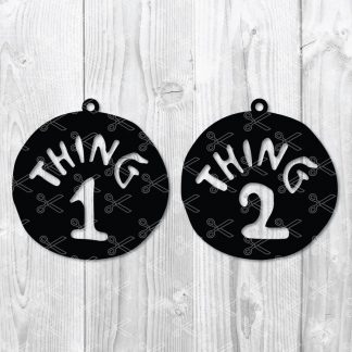 Thing One Pendant SVG