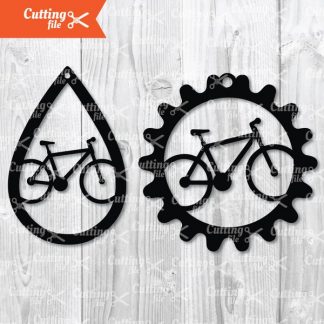 Bicycle Earring SVG