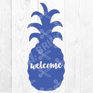 Pineapple Welcome Sign SVG