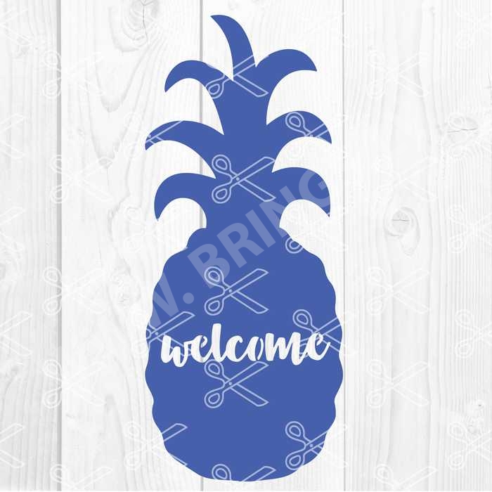 Pineapple Welcome Sign SVG