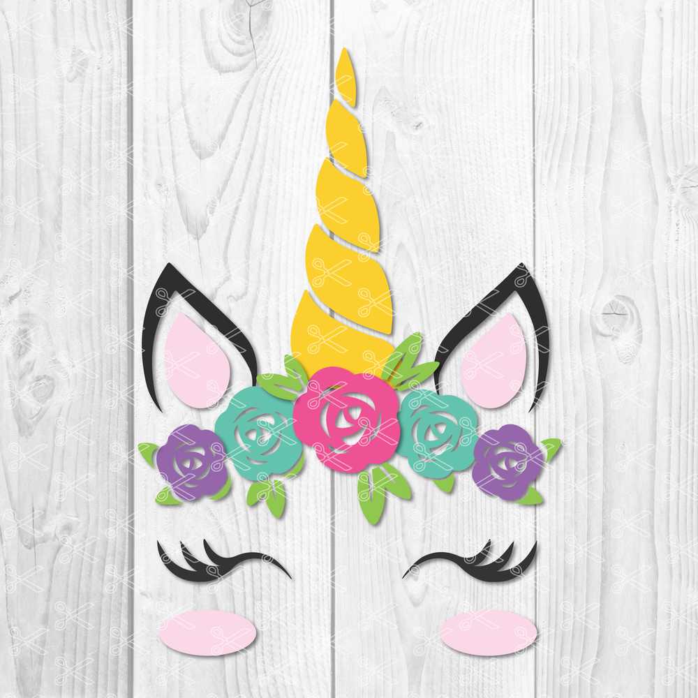 Download Unicorn Svg Dxf Cut File Unicorn Birthday Svg Floral Unicorn Svg