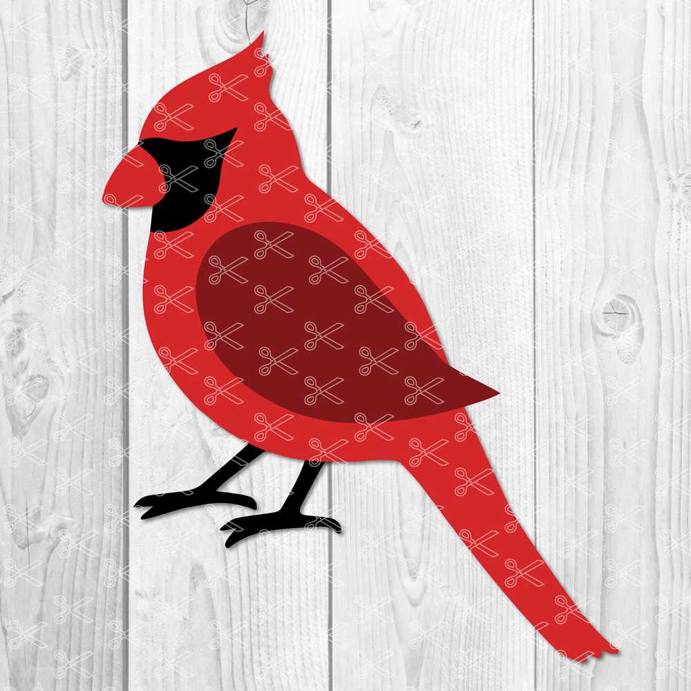 Cardinal Bird Svg Dxf Png Cut Files