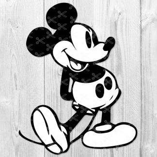 Vintage Mickey Mouse Shirt Design SVG