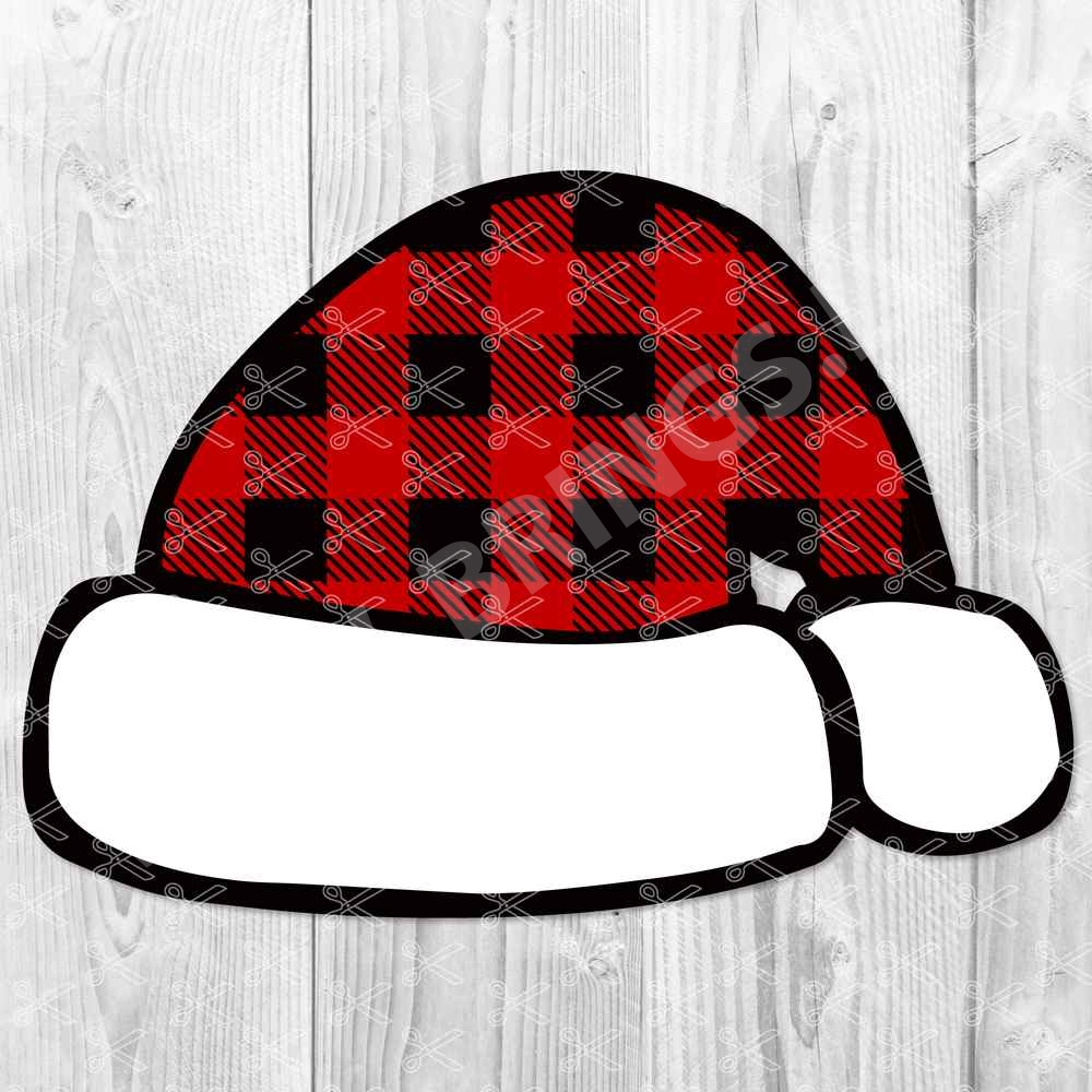 Santa plaid hat SVG