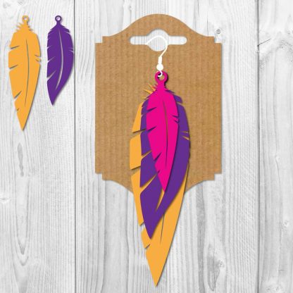 EARRING FEATHER SVG