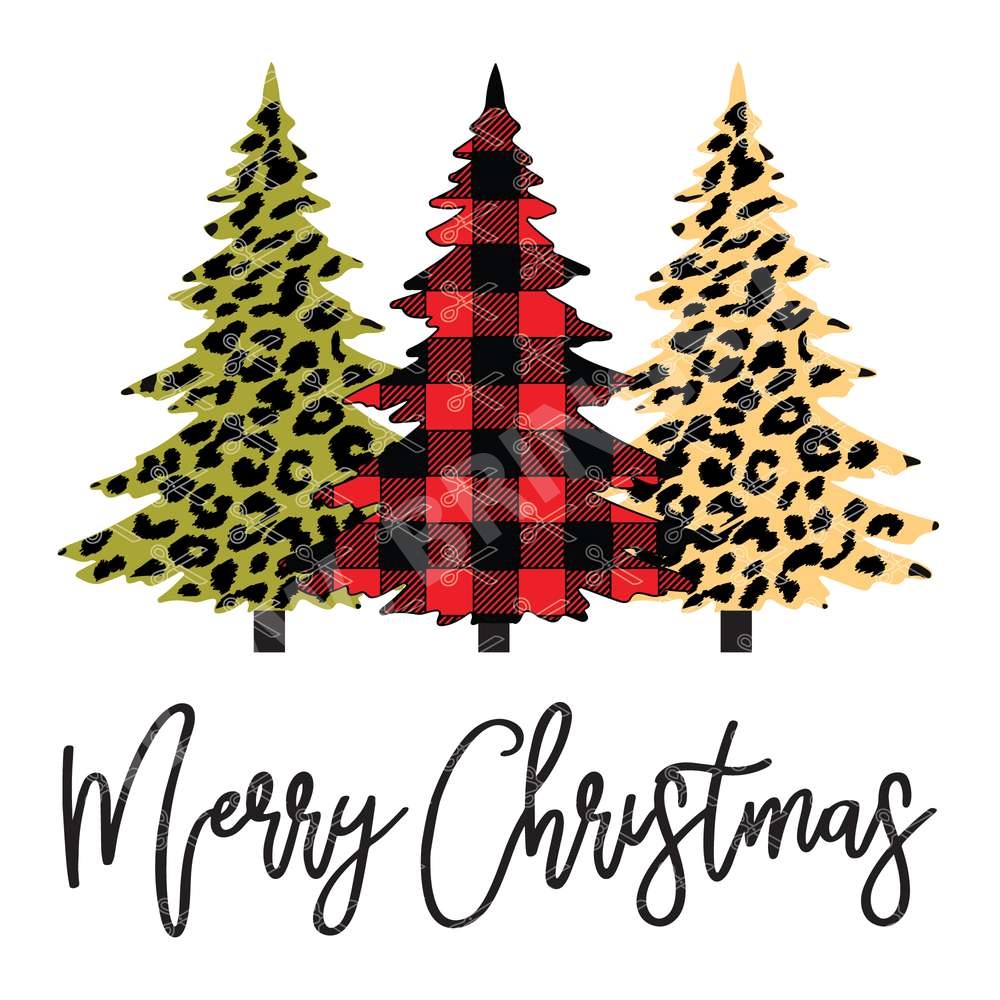 Merry Christmas Christmas Tree SVG Cut File