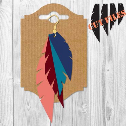 FEATHER EARRINGS SVG FILE