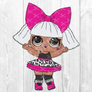 Glitter Diva LOL Doll SVG