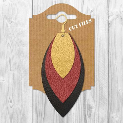 LEAF STACKED EARRINGS SVG