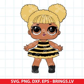 Bumblebee Queen Bee LOL Doll SVG DXF PNG EPS Cutting Files for Cricut ...