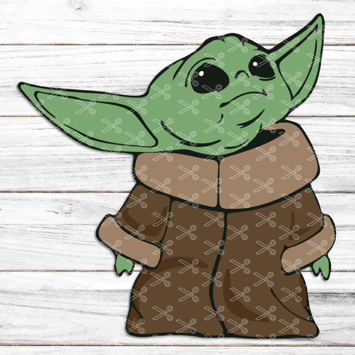 Funny Baby Yoda Svg Dxf Png Star Wars Yoda Cut File