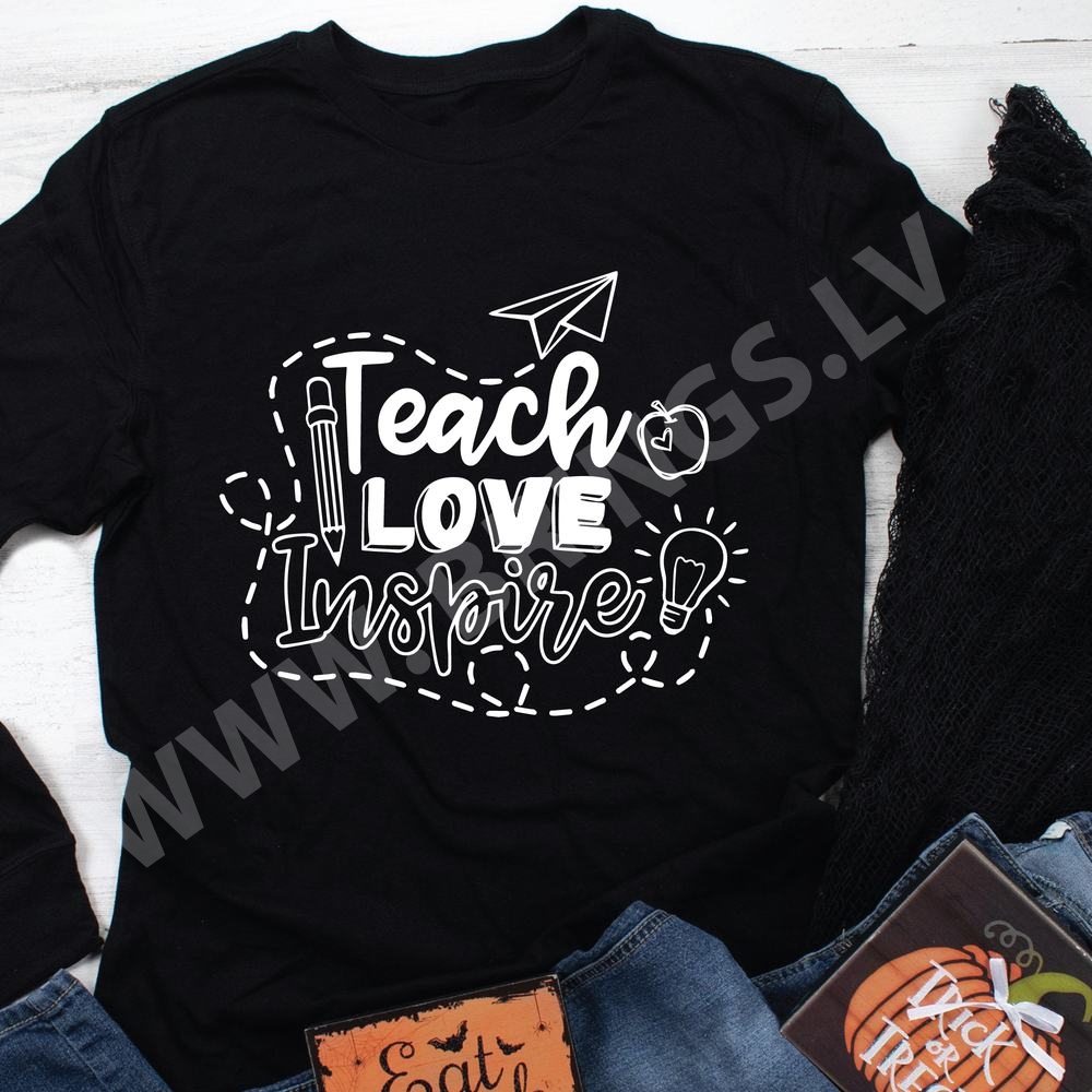 TEACH LOVE INSPIRE SVG