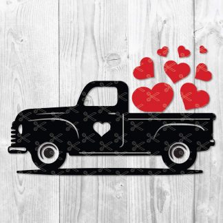 Valentine Truck Svg