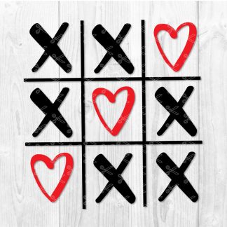 Tic Tac Toe svg Valentine/'s dxf You won my Heart png