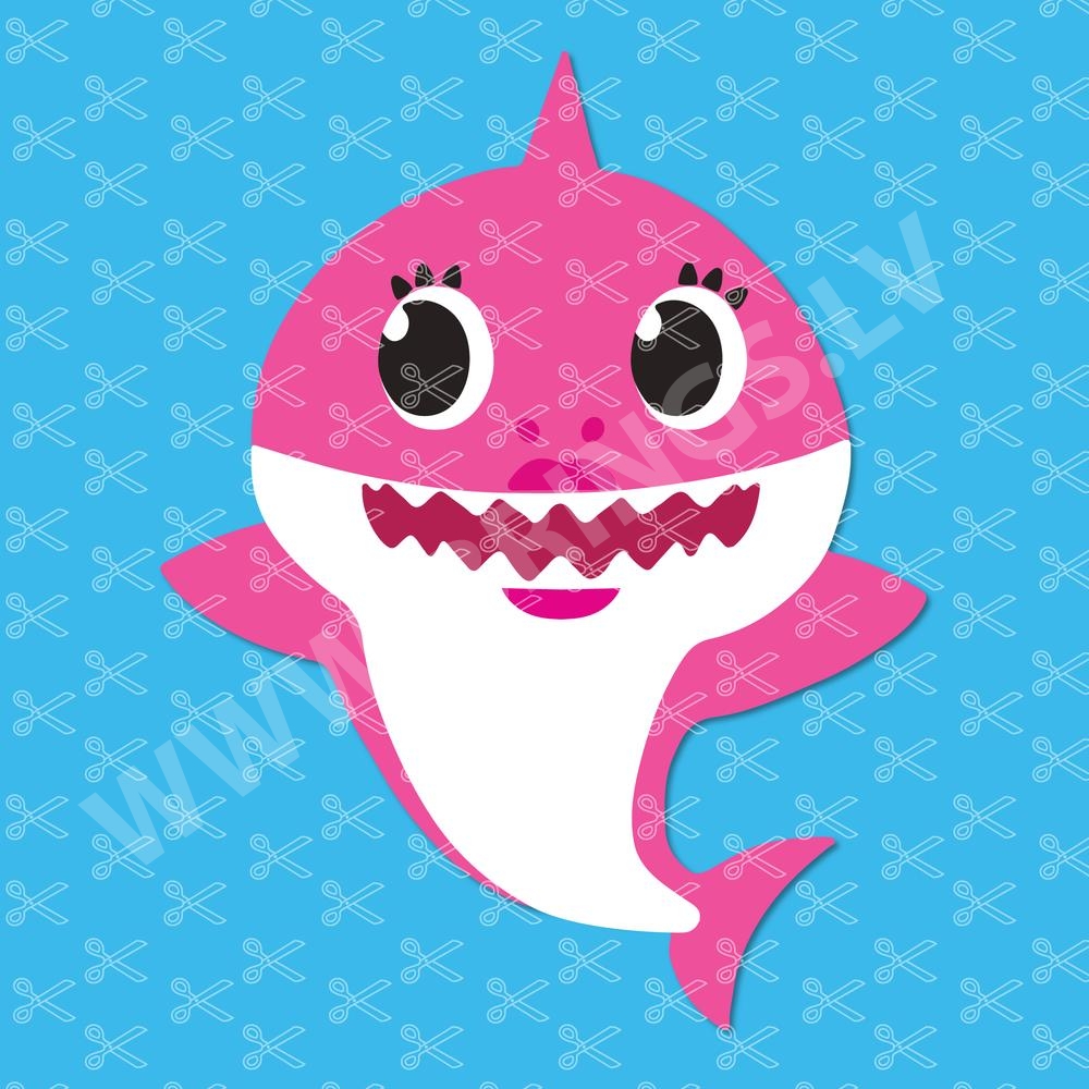 Baby Shark Pinkfong Svg Dxf Png Eps Baby Shark Svg Cut Files