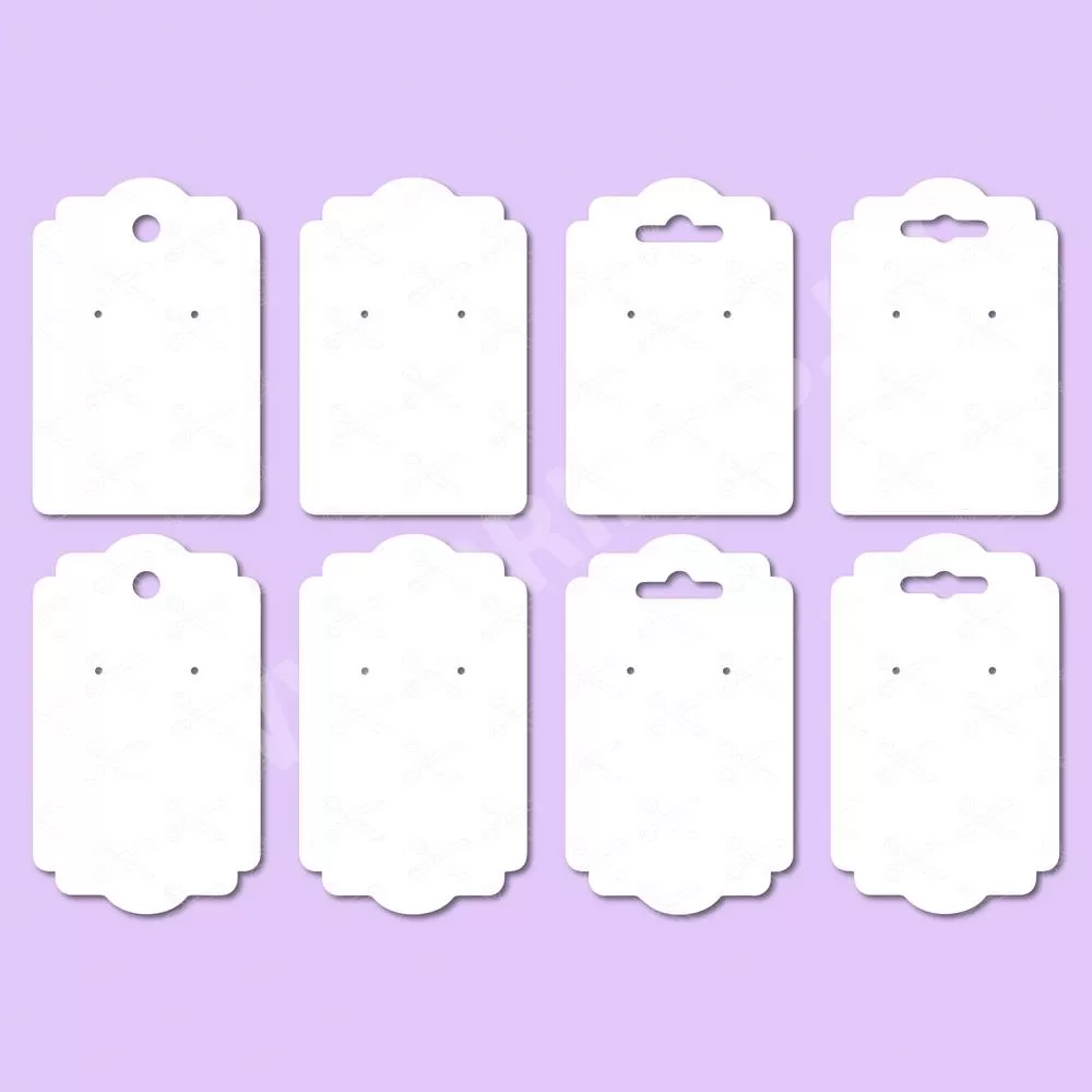 Earrings display cards svg, Earrings display cut files