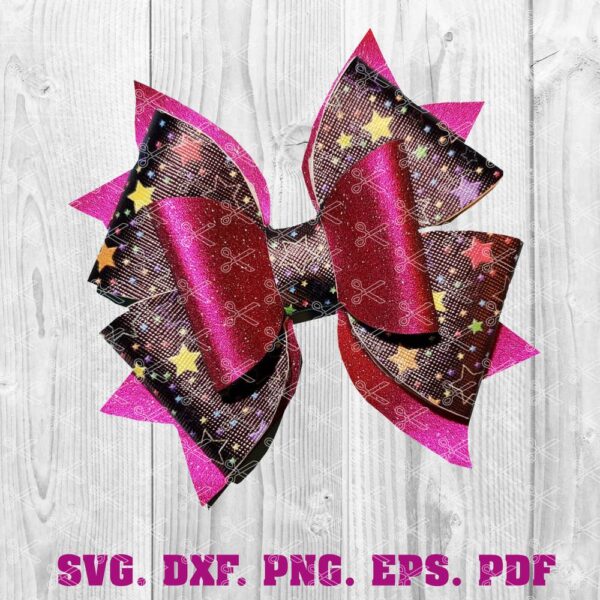 Faux Leather Hair Bow SVG
