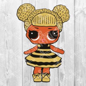 Bumblebee Queen Bee LOL Doll SVG