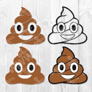 Poop emoji SVG