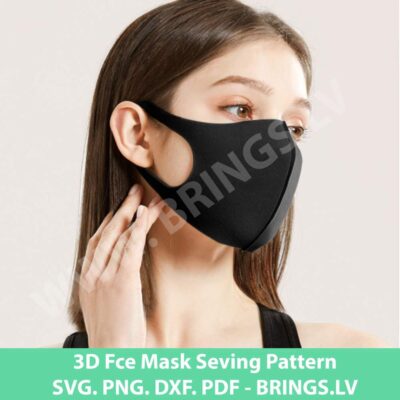 Printable face mask sewing pattern