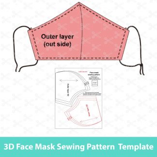 Download 3d Face Mask Sewing Pattern Pdf Svg Dxg Eps Cut Files