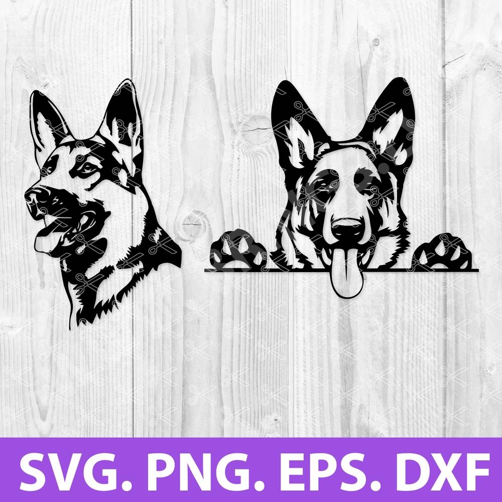 Puppy SVG German Shepherd Dog Svg Dog Breed Cricut file German Shepherd SVG Cutting File Dog SVG Dogs Digital Clip Art