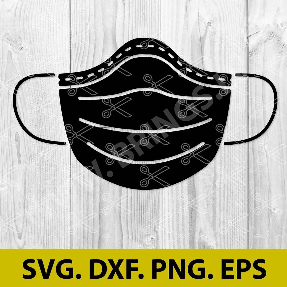 Download Medical Mask Svg Dxf Png Eps Quarantine Svg Cut File