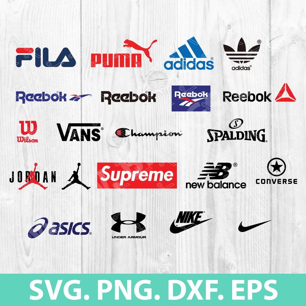 Brand Fashion Logos Svg Nike Svg Fila Svg Adidas Svg