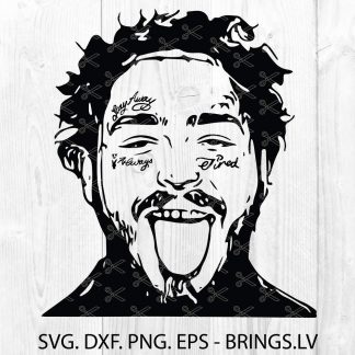 Post Malone Svg Dxf Png Eps Cut Files Instant Download