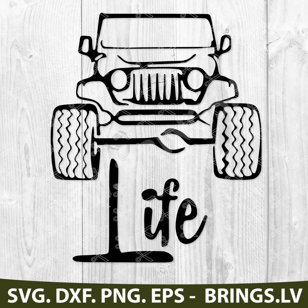 4x4 Jeep Life SVG