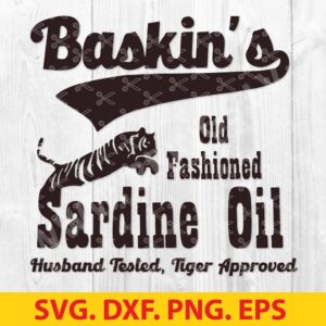 Baskins old fashioned sardine oil SVG