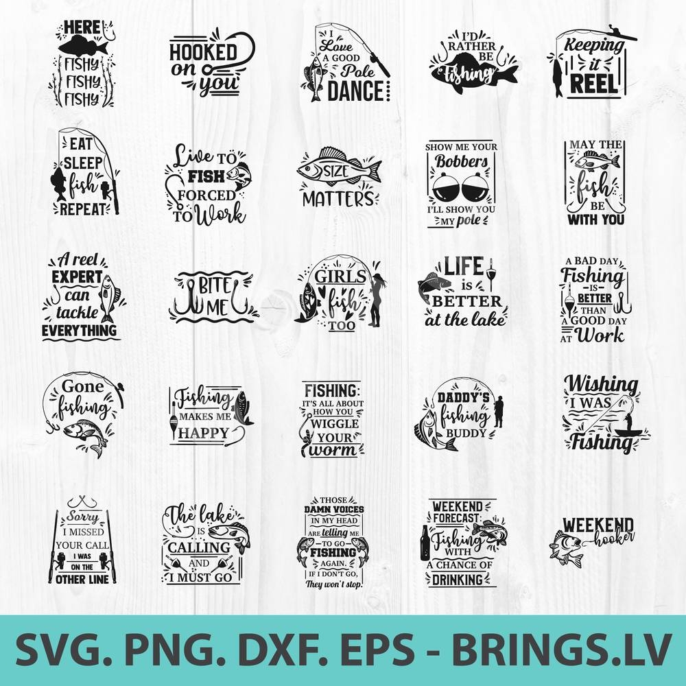 Download Fishing Svg Bundle Dxf Png Eps Cut Files Fish Hook Svg For Cricut And Silhouette