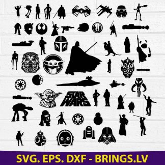 Download Star Wars Svg Bundle Dxf Eps Cut Files Baby Yoda Svg