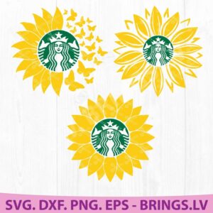 Sunflower Starbucks Coffee SVG