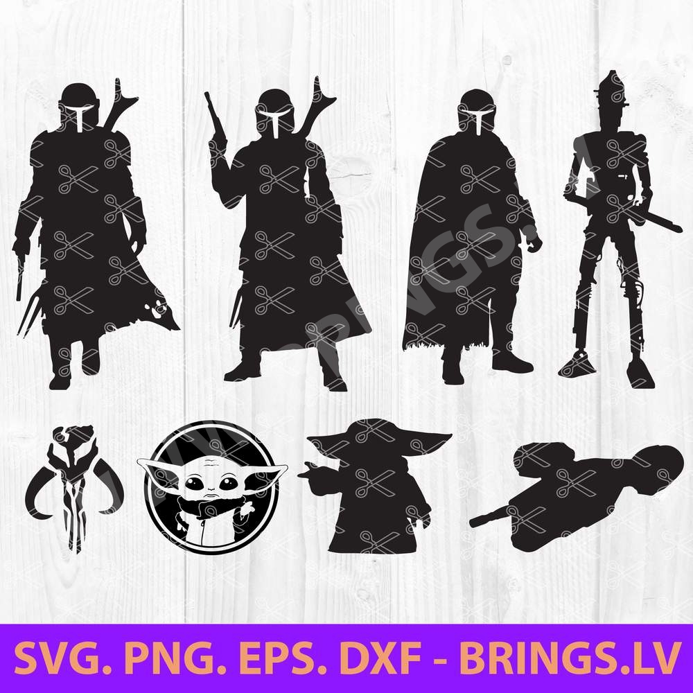 Mandalorian Svg Cut Files Baby Yoda Svg Star Wars Svg Disney Svg