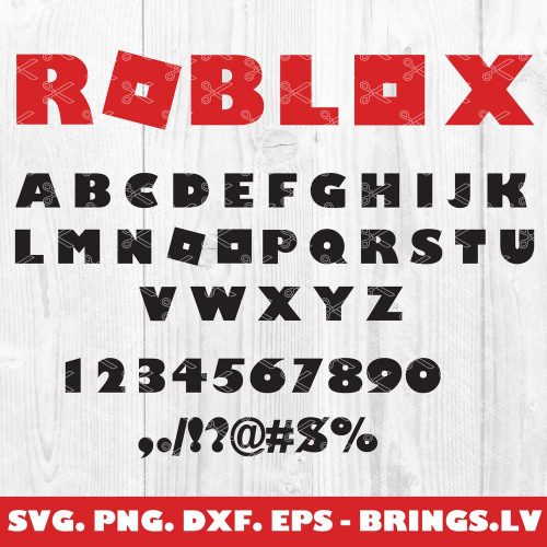 Roblox Letters Svg Cut Files Roblox Alphabet Svg Roblox Svg - transparent background roblox font